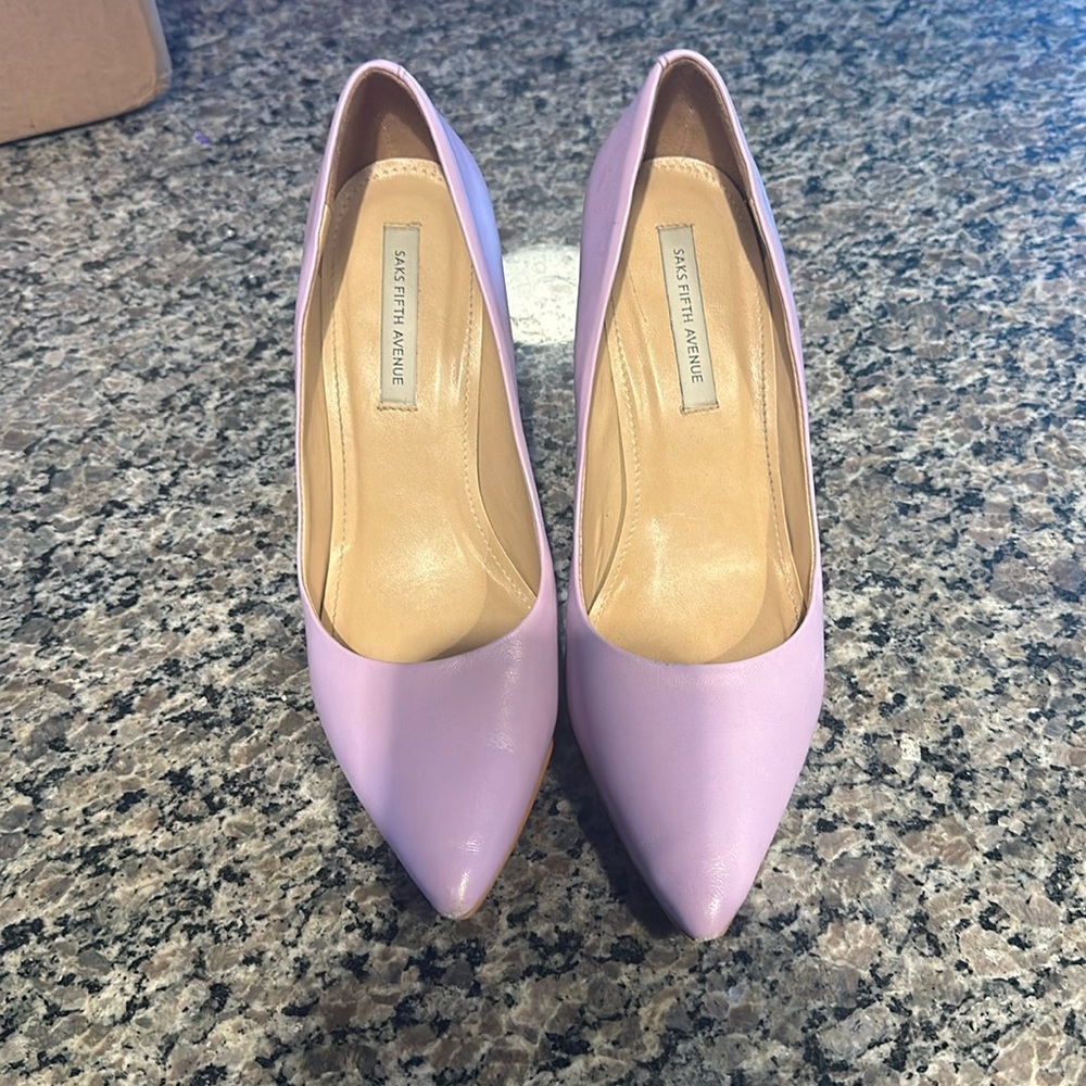 Saks Fifth Ave Heels Purple